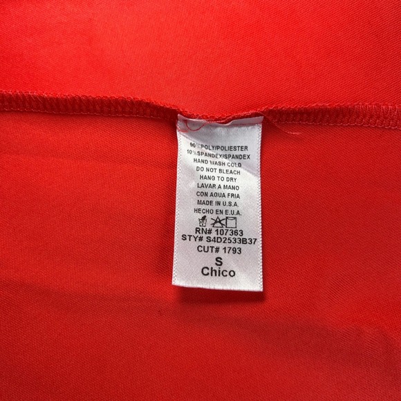 Solemio Red Fit & Flare Dress Small Strappy Skater Mini Dress Open Back - Picture 4 of 4